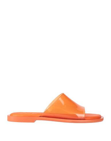 Loewe Woman Sandals Orange Size 7 Plastic