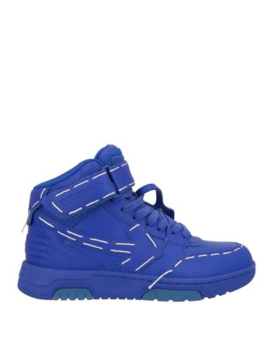 Off-white Woman Sneakers Blue Size 6 Leather