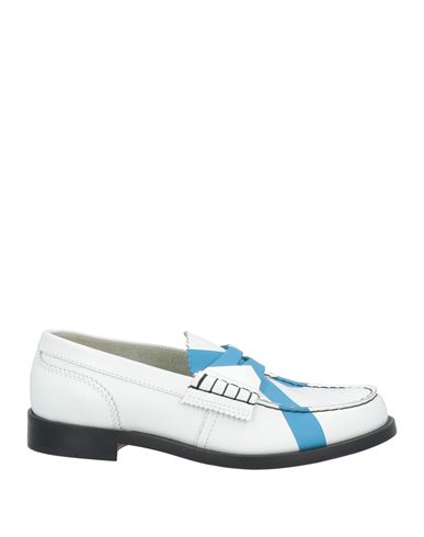 College Woman Loafers White Size 6 Leather