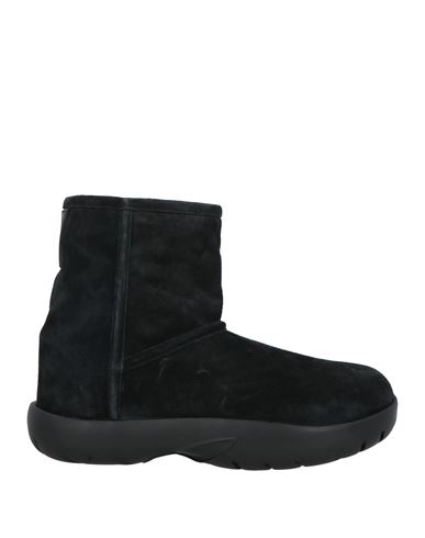 Shop Bottega Veneta Man Ankle Boots Black Size 9 Shearling, Calfskin