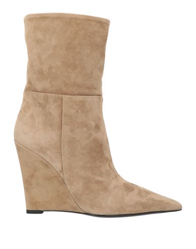 Shop Alevì Milano Aleví Milano Woman Ankle Boots Sand Size 7.5 Leather In Beige