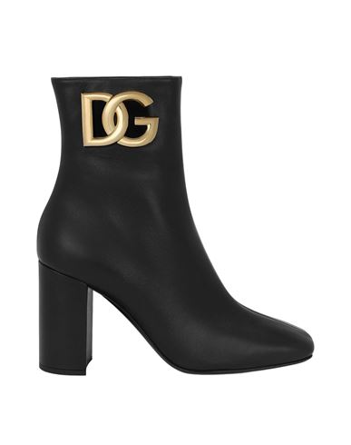 Dolce & Gabbana Dolce E Gabbana Ankle Boots Woman Ankle Boots Black Size 8.5 Leather