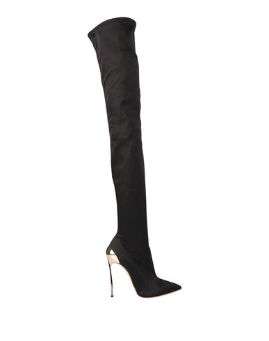 Casadei Woman Boot Black Size 5.5 Textile Fibers