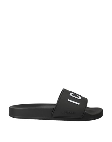Shop Dsquared2 Black Sandal Man Sandals Black Size 7 Other Fibres