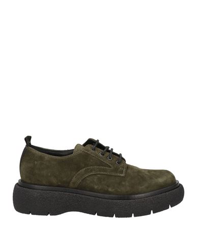 Shop Carmens Woman Lace-up Shoes Military Green Size 7 Leather