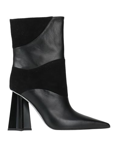 CHIARA FERRAGNI CHIARA FERRAGNI WOMAN ANKLE BOOTS BLACK SIZE 8 LEATHER 