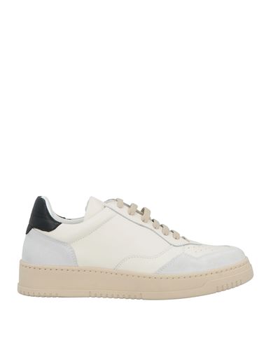 Shop Buscemi Man Sneakers Ivory Size 9 Leather In White
