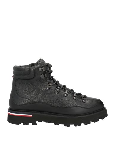 Moncler Man Ankle Boots Black Size 9 Leather