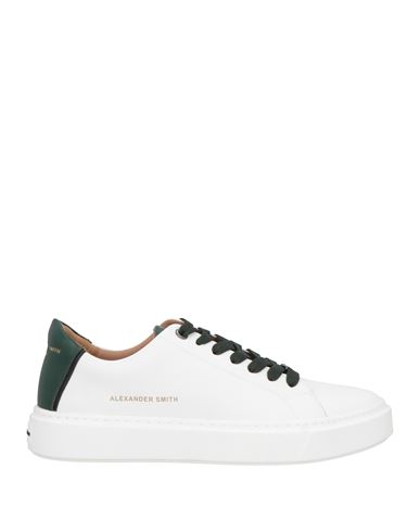 Alexander Smith Man Sneakers White Size 8 Leather
