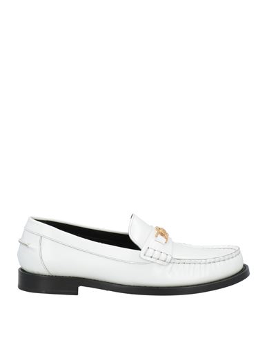 Versace Woman Loafers White Size 8 Calfskin