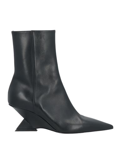Shop Attico The  Woman Ankle Boots Black Size 8 Leather