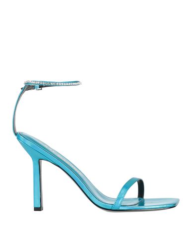 Shop Kat Maconie Woman Sandals Turquoise Size 6 Goat Skin In Blue
