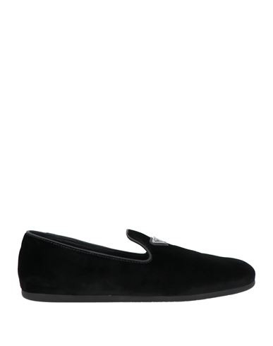 Shop Prada Man Loafers Black Size 9 Textile Fibers