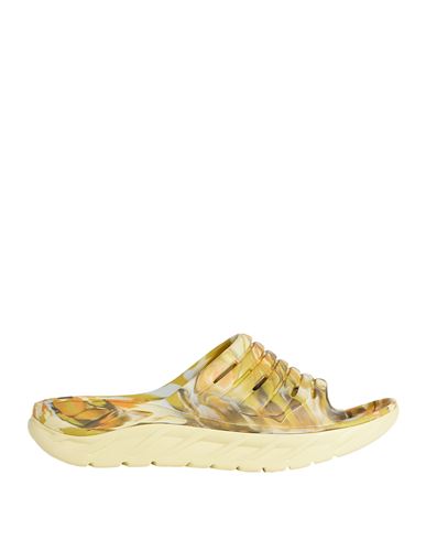 Hoka Man Sandals Pastel Yellow Size 9 Rubber