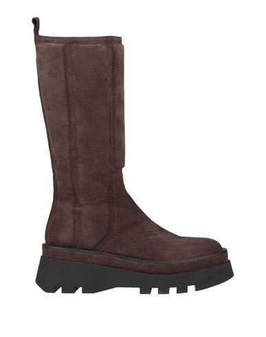 Bruno Premi Woman Boot Chocolate Brown Size 8 Leather In Brown