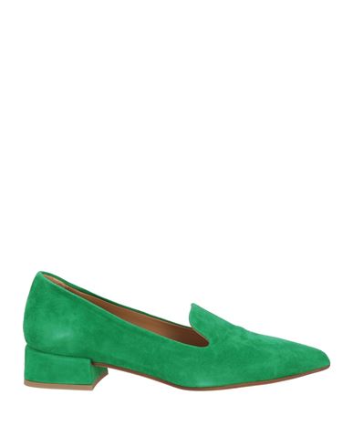 Shop Melluso Woman Loafers Green Size 6 Leather
