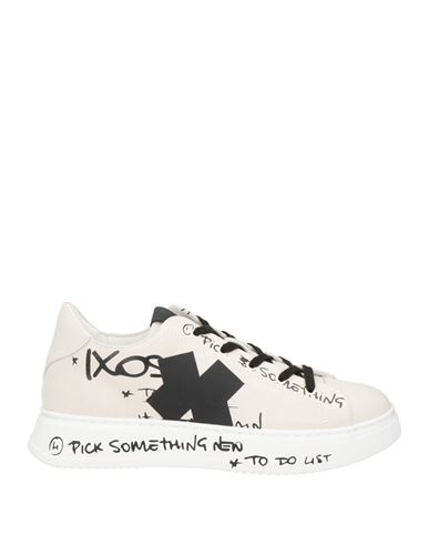 Shop Ixos Man Sneakers Light Grey Size 9 Leather