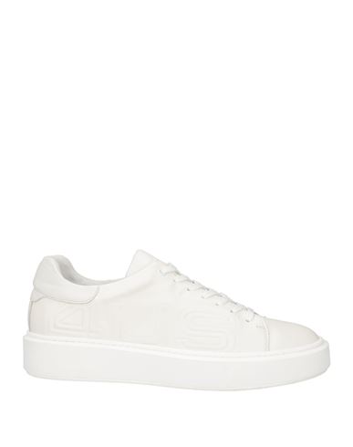 Shop Cesare Paciotti 4us Man Sneakers White Size 10 Leather