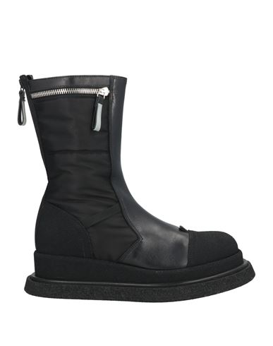 Premiata Woman Ankle Boots Black Size 8 Leather, Textile Fibers
