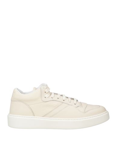 Doucal's Man Sneakers Ivory Size 7 Leather In Neutral