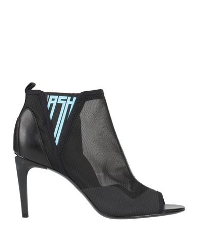 Shop Ash Woman Ankle Boots Black Size 8 Leather, Textile Fibers