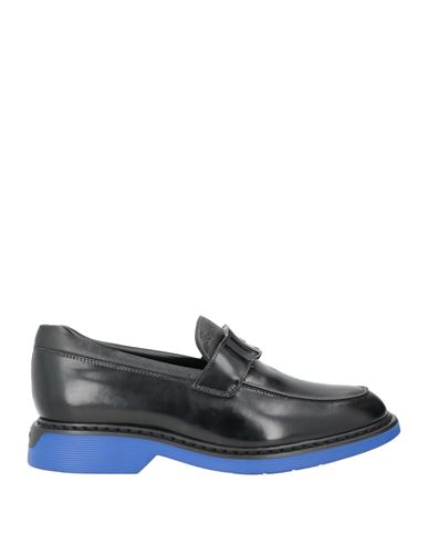 Shop Hogan Man Loafers Black Size 7.5 Leather