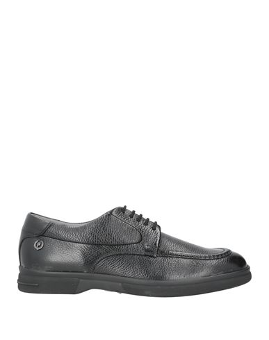 Shop Pollini Man Lace-up Shoes Black Size 7.5 Calfskin