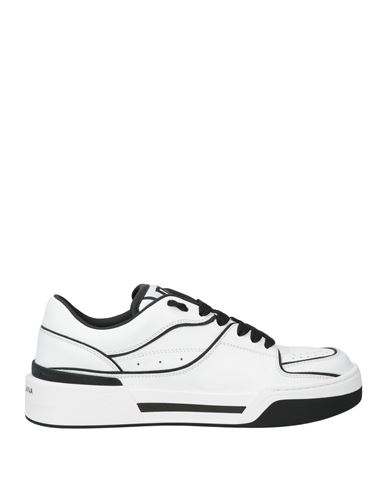 Dolce & Gabbana New Roma Leather Sneakers In White