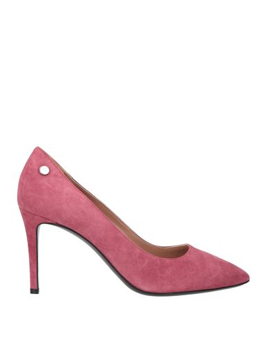 Shop Pollini Woman Pumps Pastel Pink Size 8 Leather