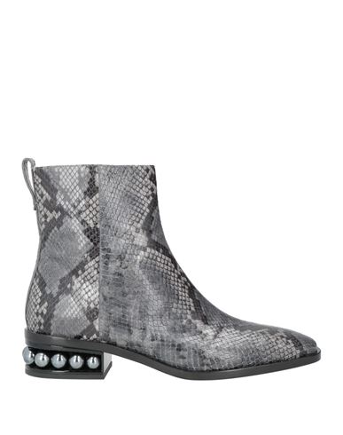 Shop Nicholas Kirkwood Woman Ankle Boots Grey Size 10 Leather