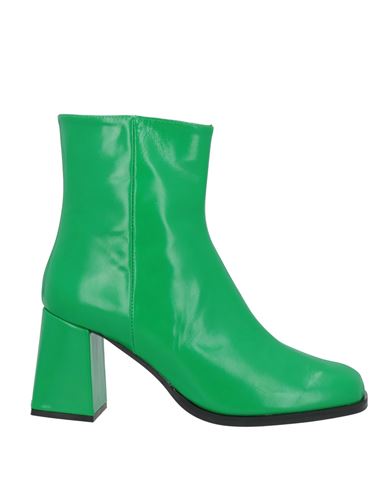 Ncub Woman Ankle Boots Green Size 6 Leather
