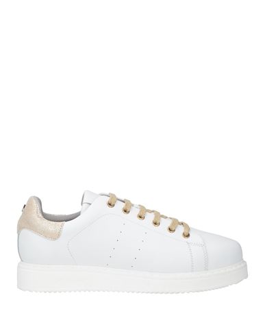 Shop Pollini Woman Sneakers White Size 8 Leather