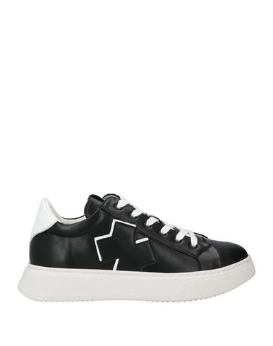 Shop Ixos Man Sneakers Black Size 9 Leather