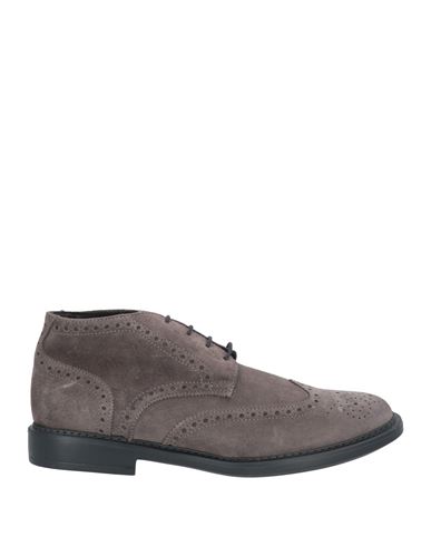 Antica Cuoieria Man Ankle Boots Lead Size 6 Leather In Grey