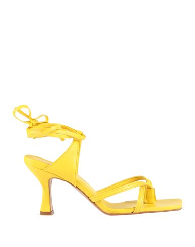 Joy Wendel Woman Thong Sandal Yellow Size 6 Leather