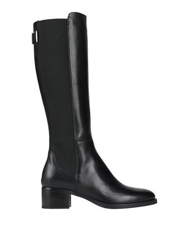 Nero Giardini Woman Boot Black Size 8 Leather, Textile Fibers