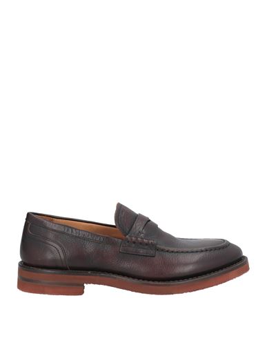 Shop Fabi Man Loafers Dark Brown Size 9 Leather