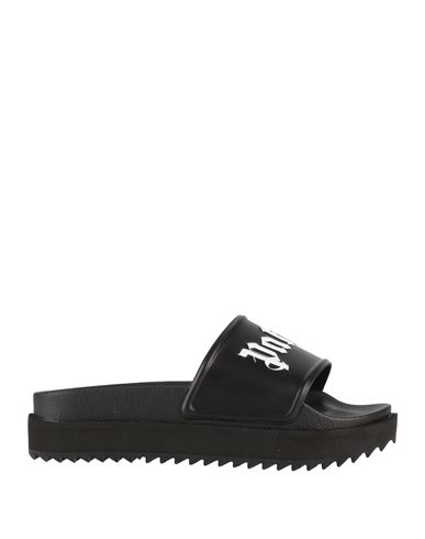 Palm Angels Woman Sandals Black Size 7 Textile Fibers