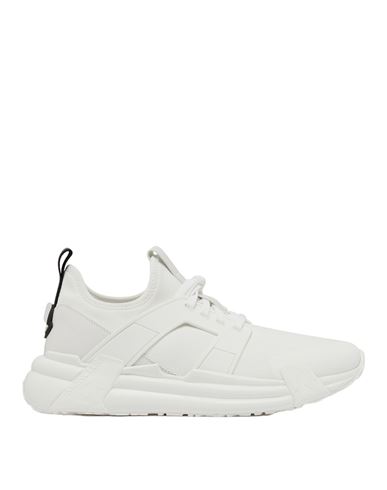 Shop Moncler Sneakers Man Sneakers White Size 8 Other Fibres