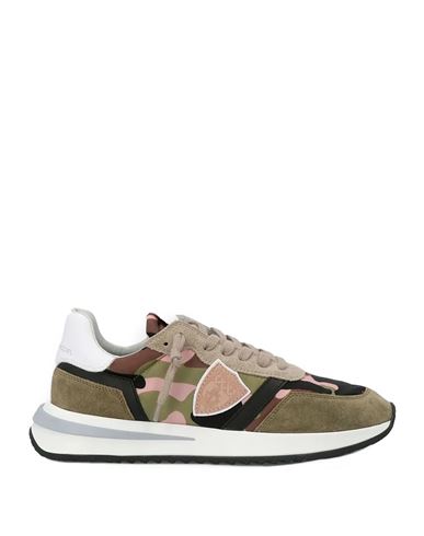 Shop Philippe Model Sneakers Woman Sneakers Military Green Size 8 Leather