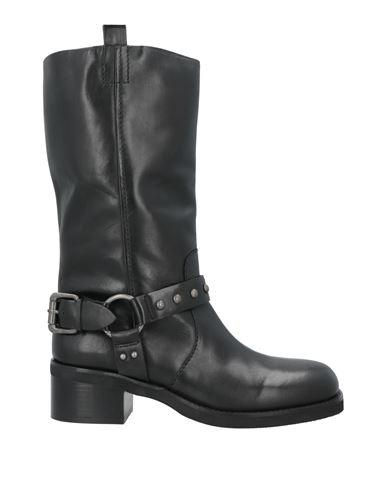 Emanuélle Vee Woman Boot Black Size 8 Leather