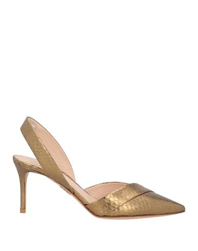 Rodo Woman Pumps Gold Size 8 Leather