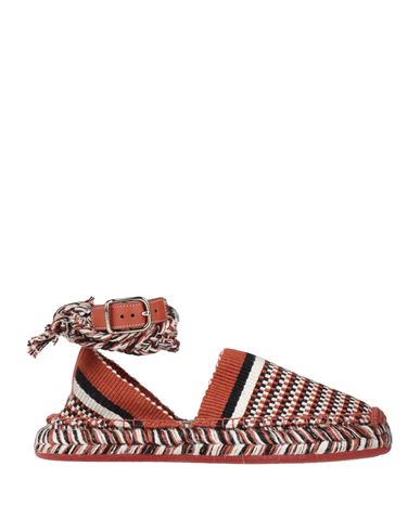 Chloé Woman Espadrilles Tan Size 6 Textile Fibers In Brown