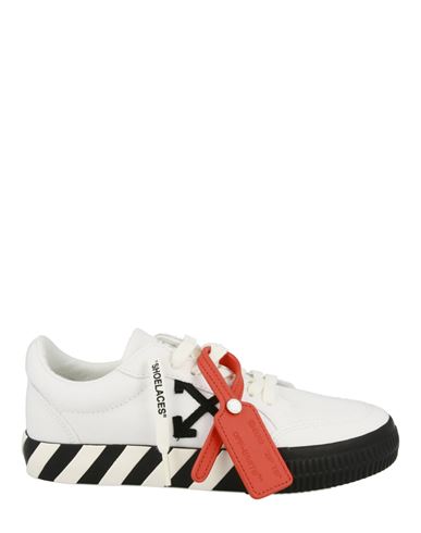 Off-white Low Vulcanized Canvas Sneakers Woman Sneakers Multicolored Size 8 Calfskin, Cotton
