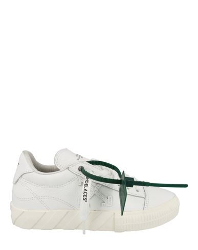 Off-white Low Vulcanized Leather Sneakers Woman Sneakers White Size 8 Calfskin
