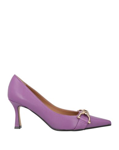 Shop Roberto Festa Woman Pumps Light Purple Size 6 Leather