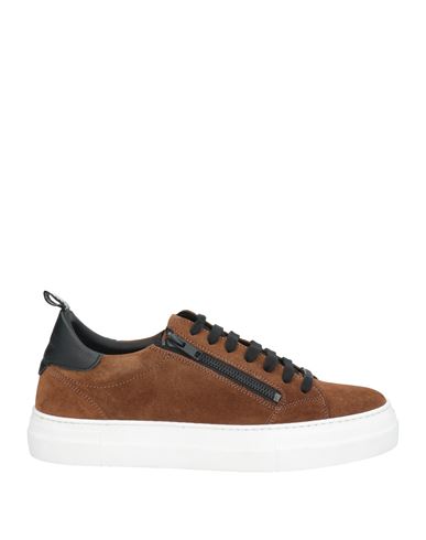 Antony Morato Man Sneakers Brown Size 9 Leather