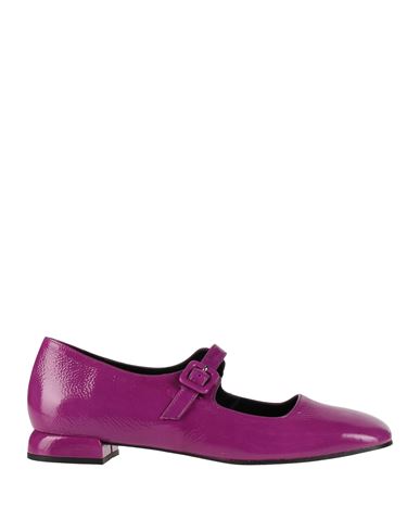 Shop Marian Woman Ballet Flats Mauve Size 8 Leather In Purple