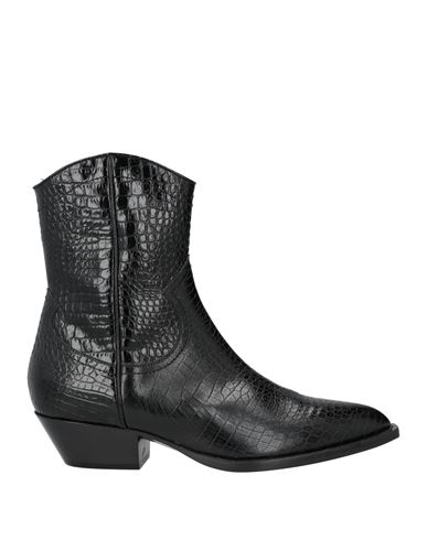 Philosophy Di Lorenzo Serafini Woman Ankle Boots Black Size 8 Leather