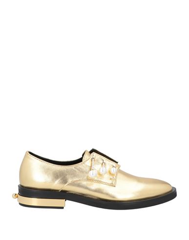 Shop Coliàc Martina Grasselli Coliac Martina Grasselli Woman Loafers Gold Size 8 Leather